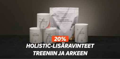 20 % koko Holistic-valikoimasta